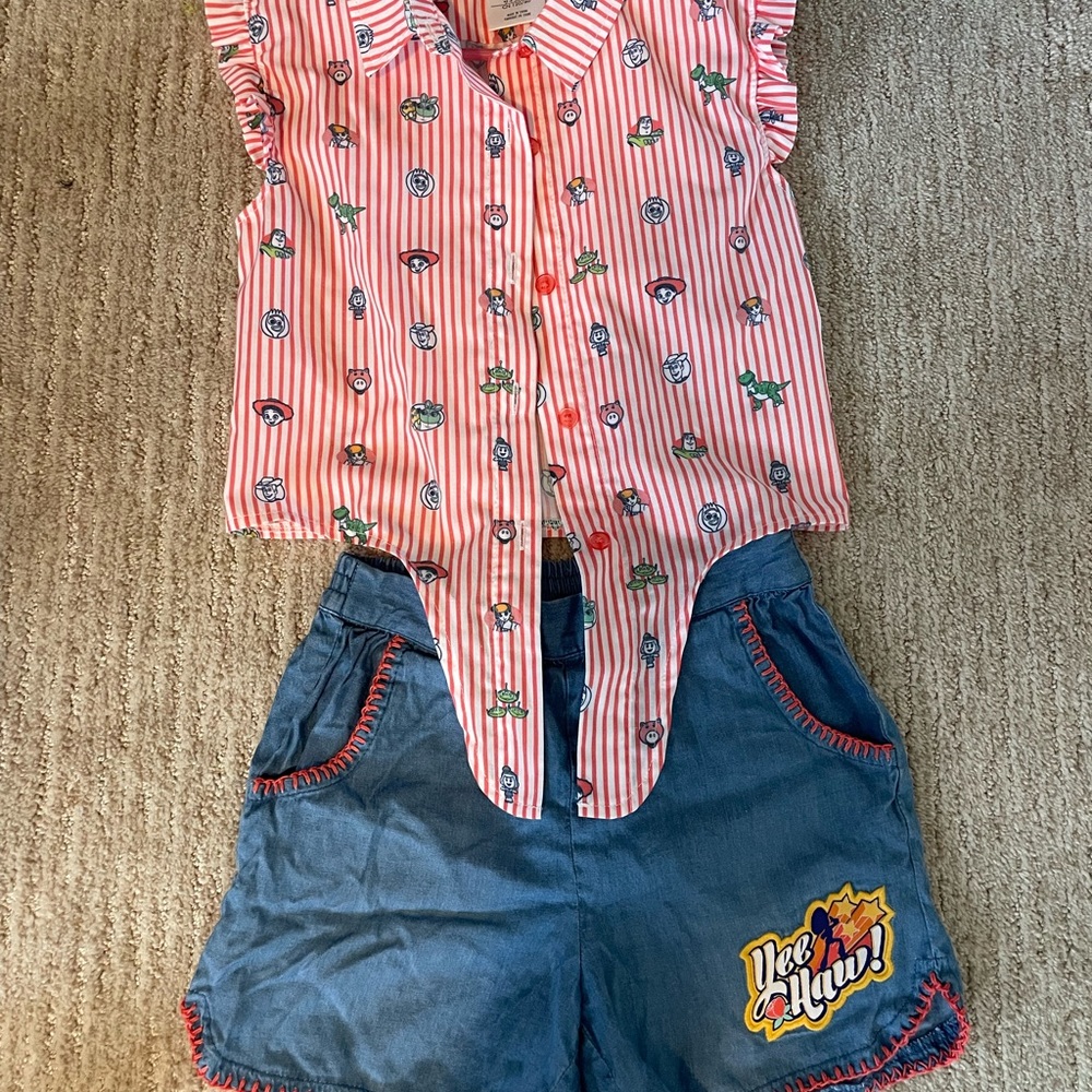 Toy Story friends matching set w/headband for girls
